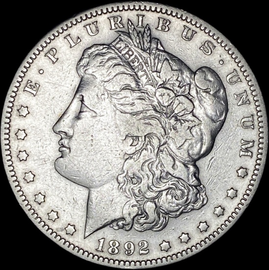 1892-S Silver Morgan Dollar LIGHTLY CIRCULATED
