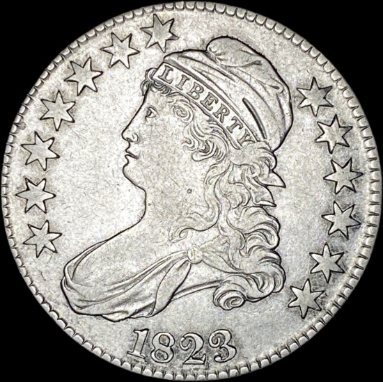 1823 Capped Bust Half Dollar CLOSELY UNCIRCULATED