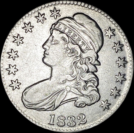 1832 Silver Half Dollar (Capped Bust) CLOSELY UNCIRCULATED