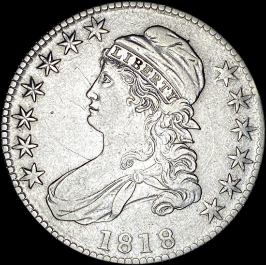 1818 Capped Bust Half Dollar CLOSELY UNCIRCULATED