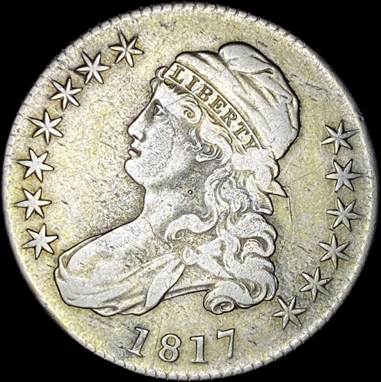 1817 Capped Bust Half Dollar NEARLY UNCIRCULATED