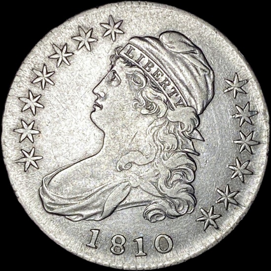1810 Capped Bust Half Dollar LIGHTLY CIRCULATED