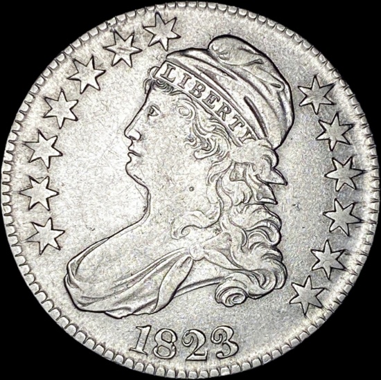 1823 Capped Bust Half Dollar CLOSELY UNCIRCULATED