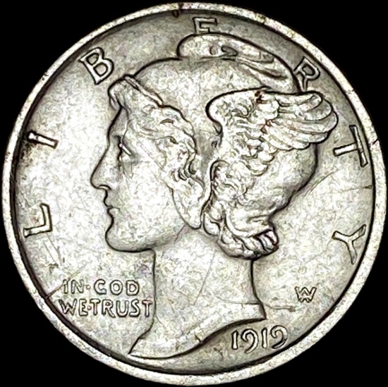 1919 Mercury Dime CLOSELY UNCIRCULATED