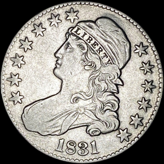 1831 Capped Bust Half Dollar NEARLY UNCIRCULATED