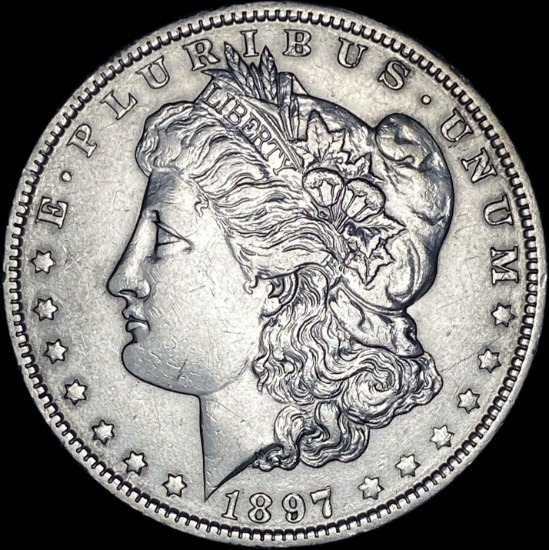 1897 Silver Morgan Dollar CLOSELY UNCIRCULATED
