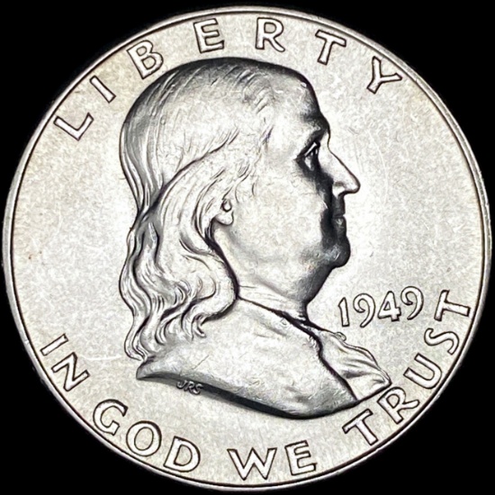 1949-S Silver Half Dollar Franklin UNCIRCULATED