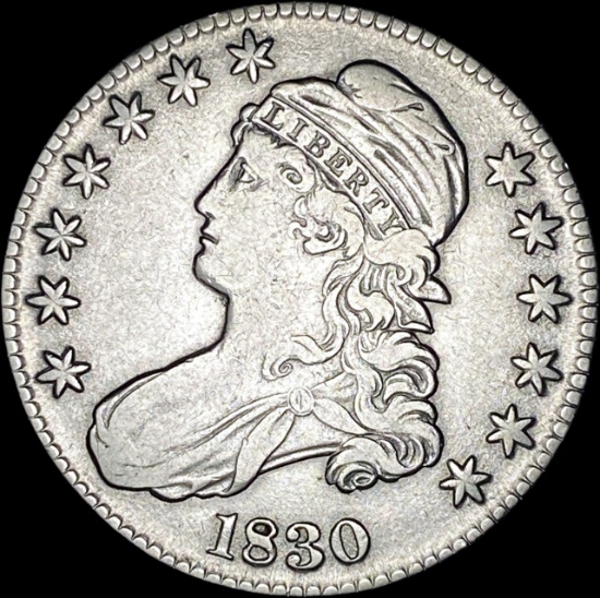 1830 Capped Bust Half Dollar NICELY CIRCULATED