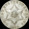 1854 Silver Three-Cent Piece LIGHTLY CIRCULATED