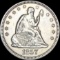 1857-O Silver Seated Liberty Quarter NEARLY UNCIRCULATED