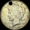 1922 Silver Peace Dollar (holed) NEARLY UNCIRCULATED