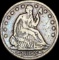 1853 Arrows Seated Liberty Half Dollar LIGHTLY CIRCULATED