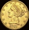 1887-S Gold $5 Half Eagle CLOSELY UNCIRCULATED