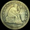 1877-CC Seated Liberty Quarter LIGHTLY CIRCULATED