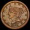 1854 Braided Hair Half Cent CLOSELY UNCIRCULATED