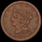 1851 Braided Hair Half Cent CLOSELY UNCIRCULATED