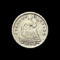 1854 Arrows Seated Liberty Half Dime NEARLY UNCIRCULATED
