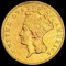 1874 $3 Indian Princess Head Gold CLOSELY UNCIRCUL CLOSELY UNCIRCULATED
