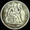 1863-S Seated Liberty Dime NEARLY UNCIRCULATED