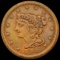 1851 Braided Hair Half Cent CLOSELY UNCIRCULATED