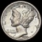 1924-S Mercury Dime LIGHTLY CIRCULATED