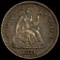 1871 Seated Liberty Half Dime CLOSELY UNCIRCULATED CLOSELY UNCIRCULATED
