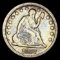 1857 Seated Liberty Quarter LIGHTLY CIRCULATED