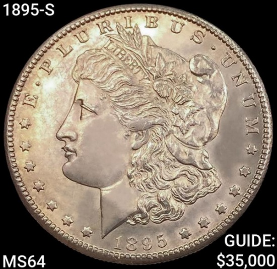1895-S Morgan Silver Dollar CHOICE BU
