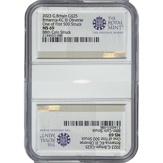 2023 G.Britain $25 Britannia-KC III Obverse NGC MS69