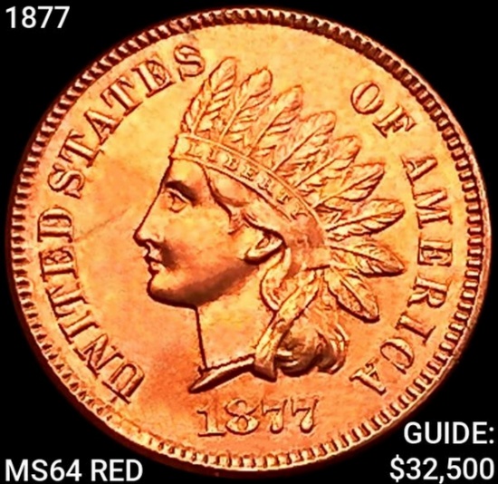 1877 Indian Head Cent CHOICE BU RD
