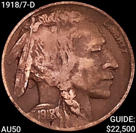 1918-D Buffalo Nickel CLOSELY UNCIRCULATED