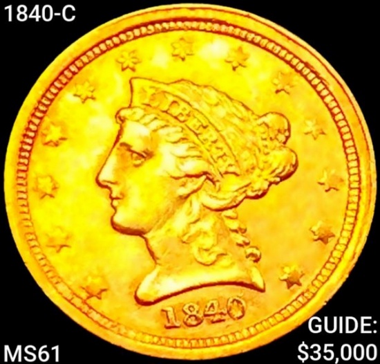 1840-C $2.50 Gold Quarter Eagle UNCIRCULATED