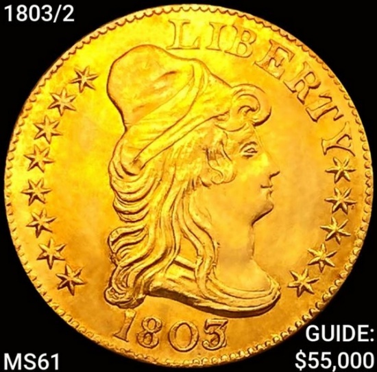 1803/2 $5 Gold Half Eagle UNCIRCULATED