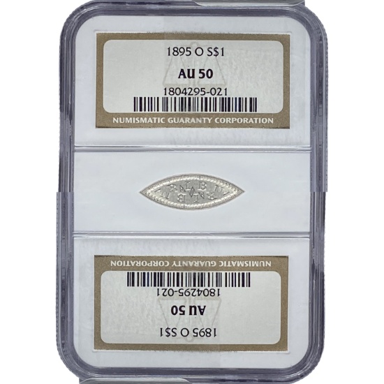 1895-O Morgan Silver Dollar NGC AU50