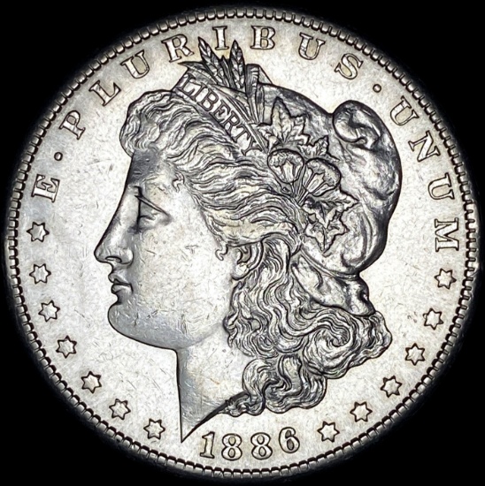 1886-S Silver Morgan Dollar CHOICE AU