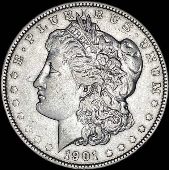 1901 Silver Morgan Dollar NEARLY UNCIRCULATED