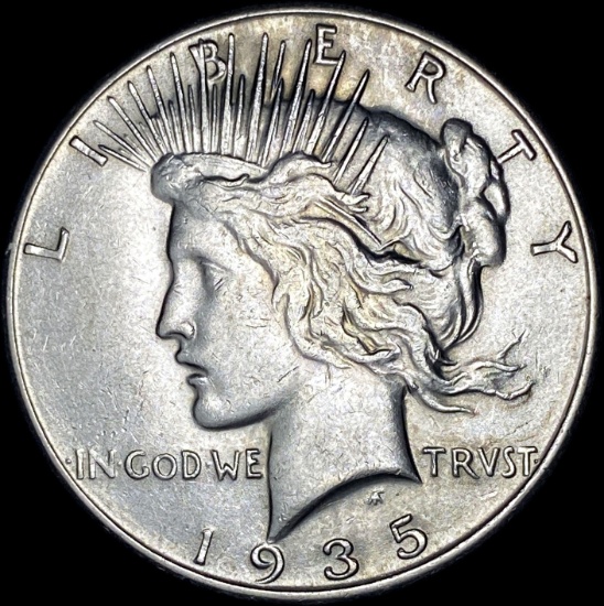1935-S Silver Peace Dollar CLOSELY UNCIRCULATED