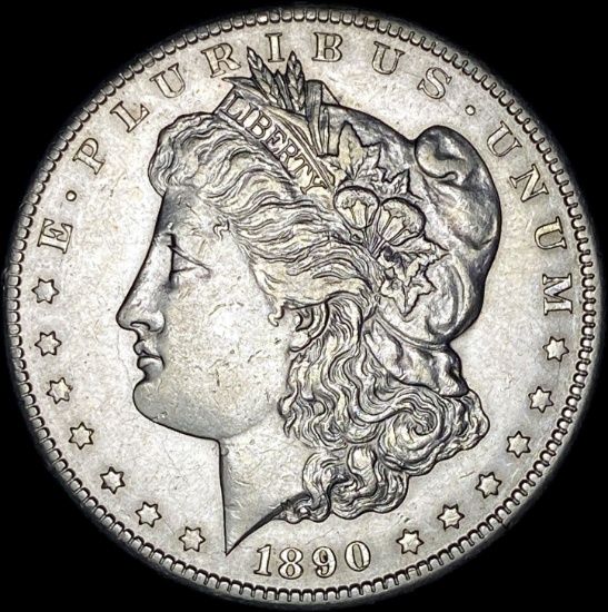 1890-CC Silver Morgan Dollar CLOSELY UNCIRCULATED