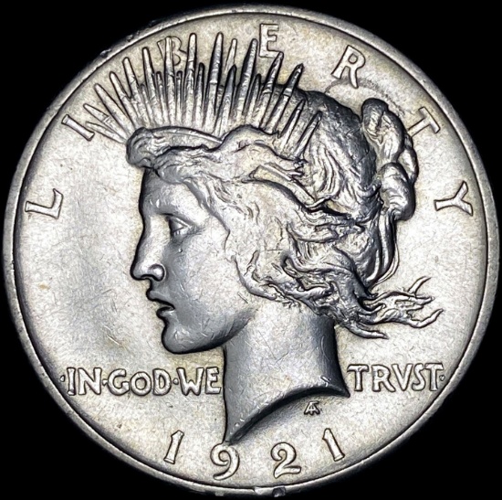 1921 Silver Peace Dollar CHOICE AU