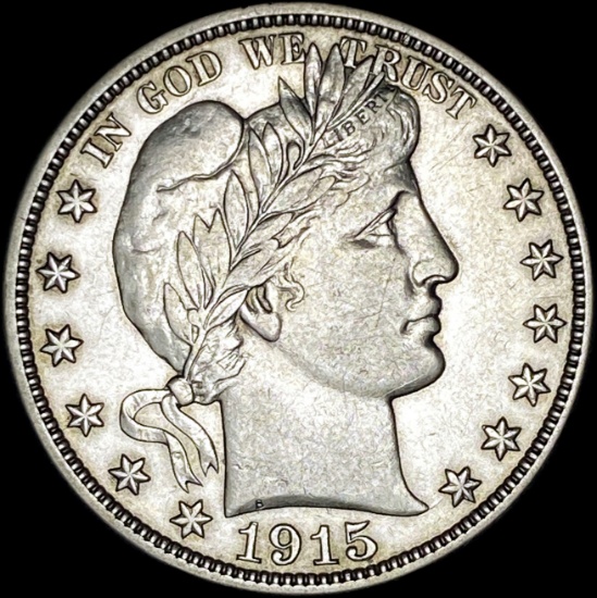 1915-D Silver Barber Half Dollar CLOSELY UNCIRCULATED