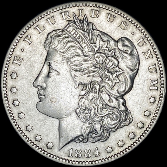 1884-S Silver Morgan Dollar CLOSELY UNCIRCULATED