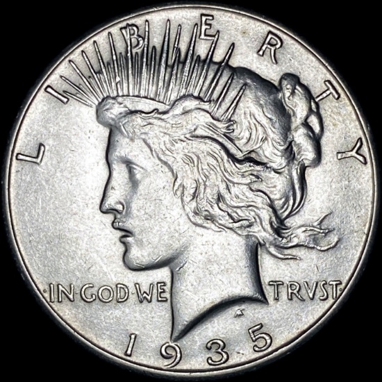 1935-S Silver Peace Dollar NEARLY UNCIRCULATED
