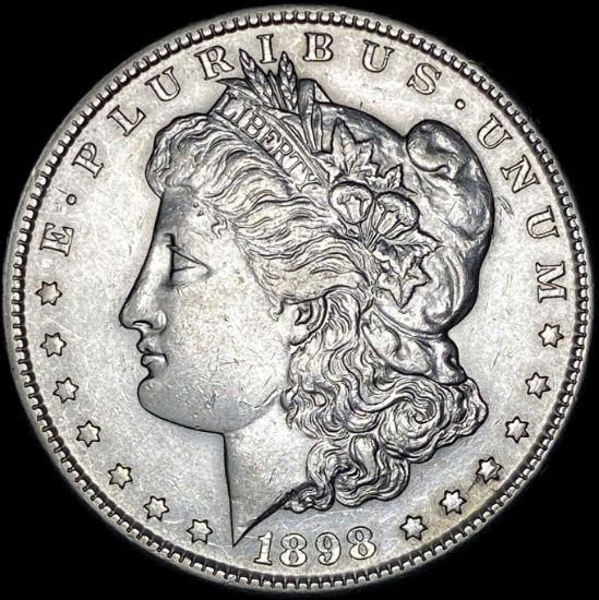 1898-S Silver Morgan Dollar CHOICE AU