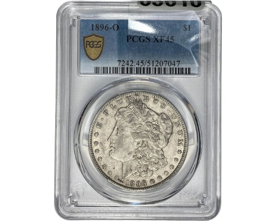 1896-O Morgan Silver Dollar PCGS XF45