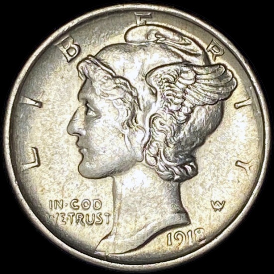 1918-S Silver Mercury Dime UNCIRCULATED