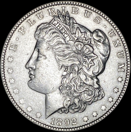 1892 Silver Morgan Dollar CLOSELY UNCIRCULATED