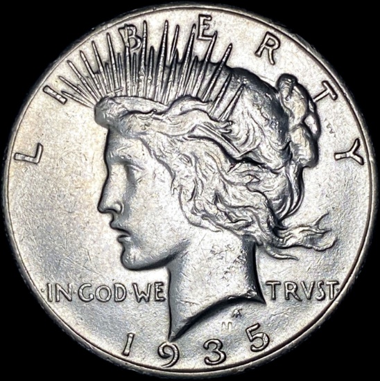 1935-S Silver Peace Dollar CLOSELY UNCIRCULATED