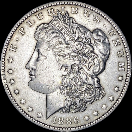 1886 Silver Morgan Dollar CLOSELY UNCIRCULATED