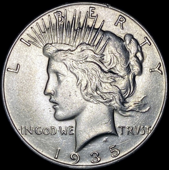 1935 Silver Peace Dollar CHOICE AU