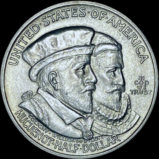 1924 Silver Huguenot-Walloon Half Dollar UNCIRCULATED